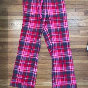 Plaid Lounge Pants with Drawstring